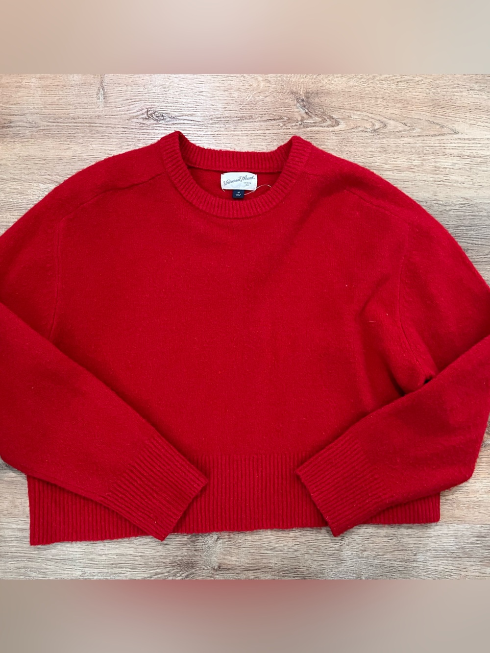 Red Crewneck Womens Sweater - Unbranded